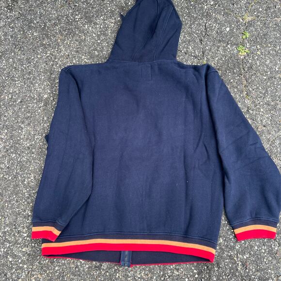 Vintage paco jeans navy blue y2k zip up graphic hoodie sweatshirt - Picture 4 of 5
